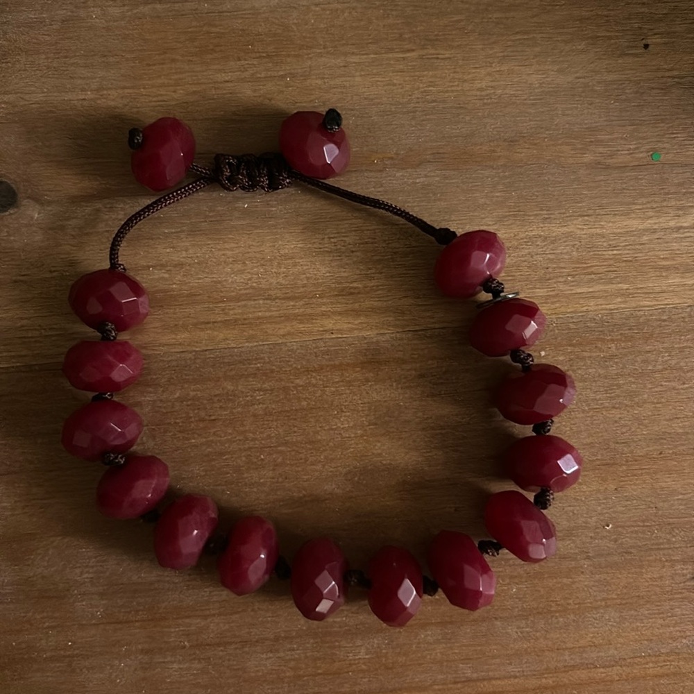 Red stone bracelet